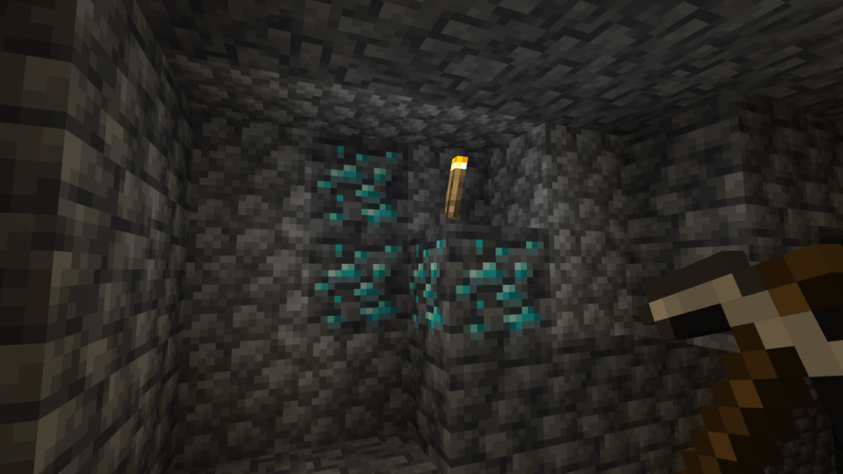 Diamanti in Minecraft.