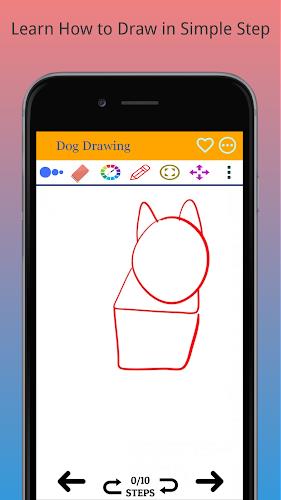 How to Draw Dog Step by Step 螢幕截圖 0