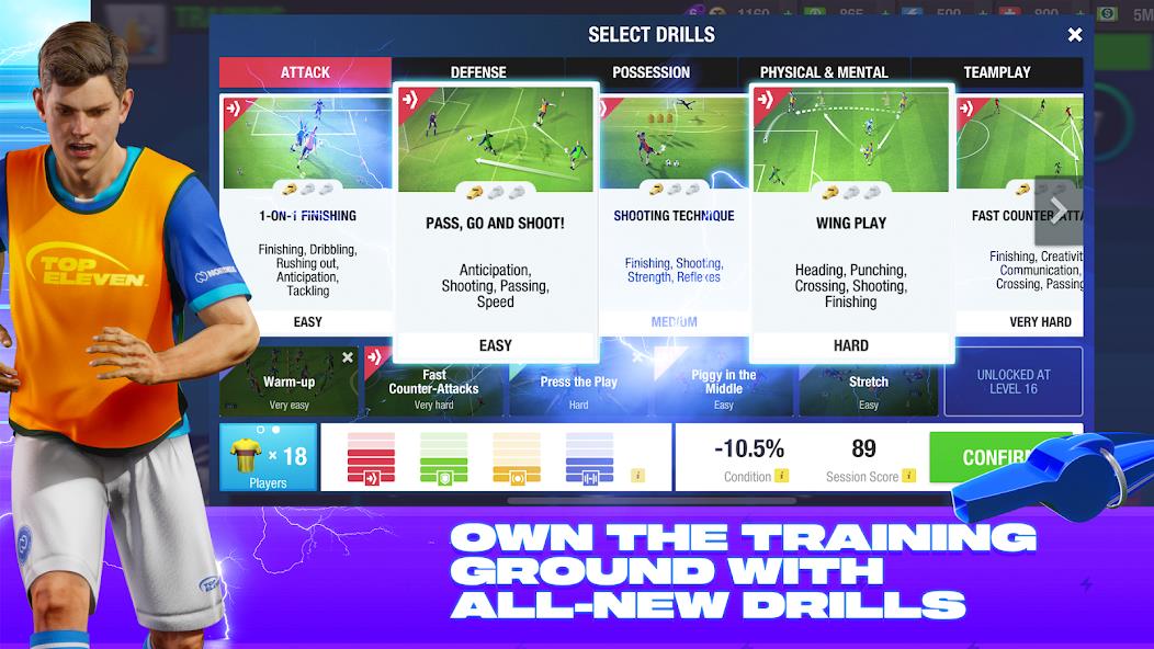 Top Eleven Be a Soccer Manager Mod Captura de pantalla 3