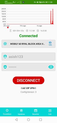 AX VIP VPN Capture d'écran 1