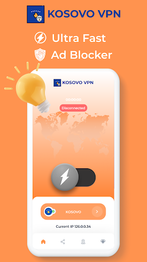 Kosovo VPN - Private Proxy スクリーンショット 1