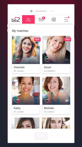 be2 – Matchmaking for singles स्क्रीनशॉट 1