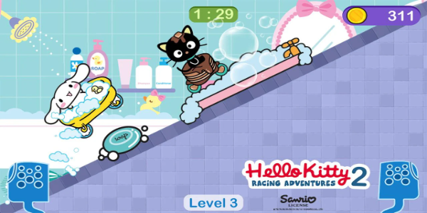 Hello Kitty games - car game Captura de tela 1