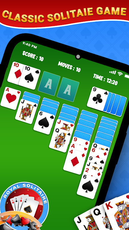 Royal Solitaire Card Game Tangkapan skrin 0