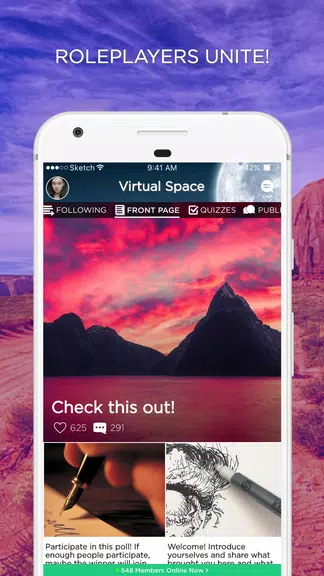 Virtual Space Amino - Geeks RP ภาพหน้าจอ 0