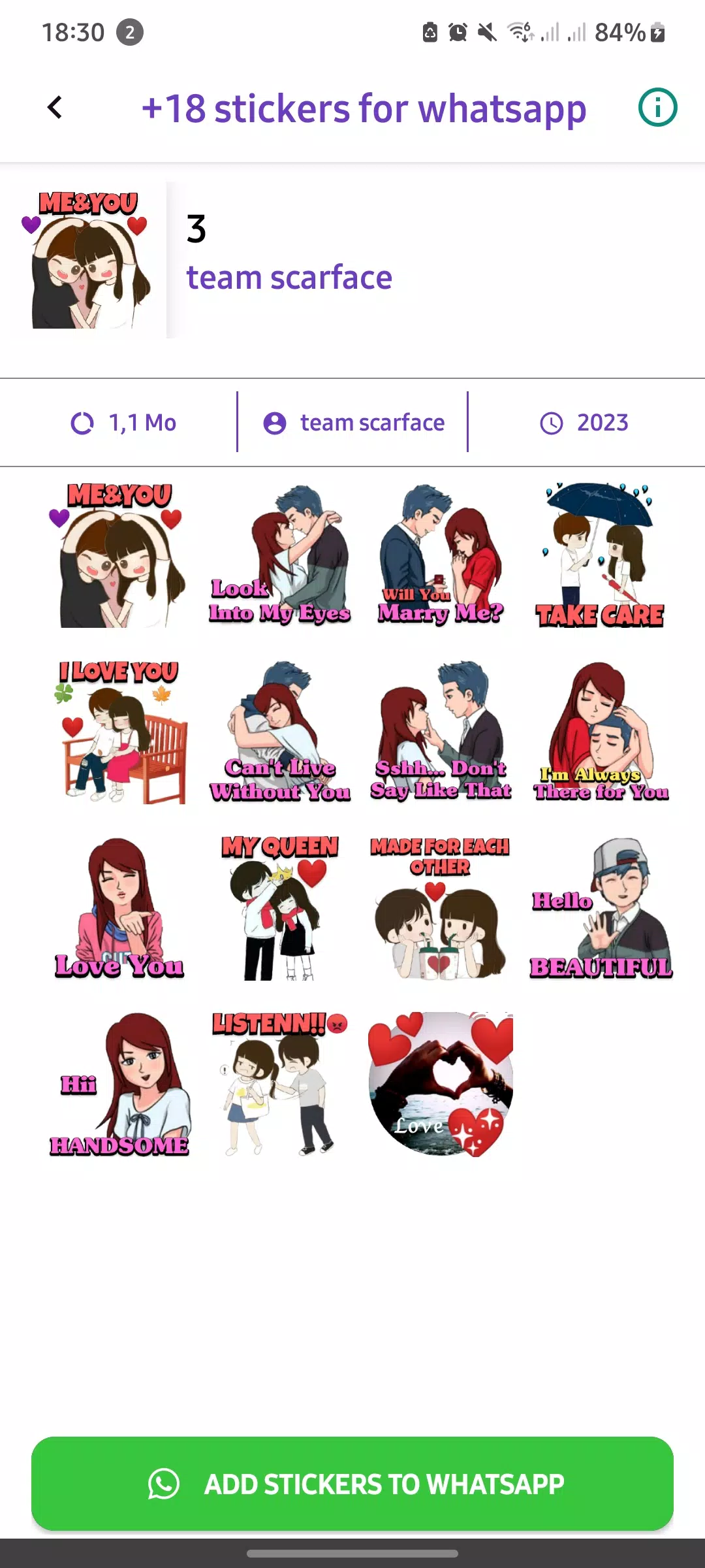 +18 Stickers For WhatsApp 螢幕截圖 2