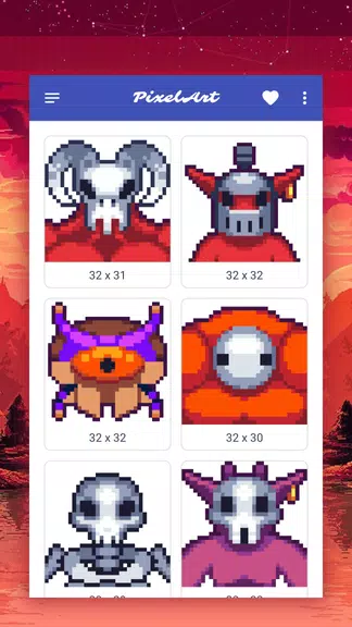 How to draw pixel monsters Ảnh chụp màn hình 1