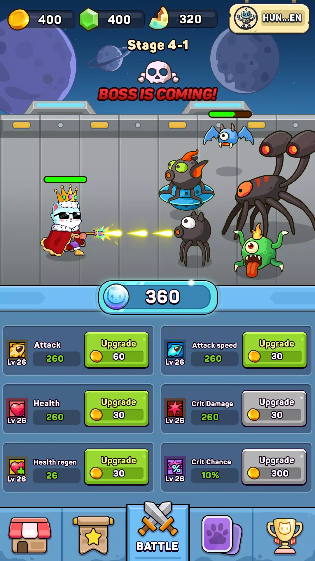 Schermata Cat Battle 1