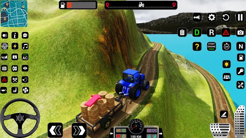 Tractor Trolly Driving Games Schermafbeelding 2