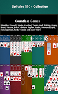 550+ Card Games Solitaire Pack Screenshot 1