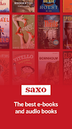 Saxo: Audiobooks & E-books 螢幕截圖 0