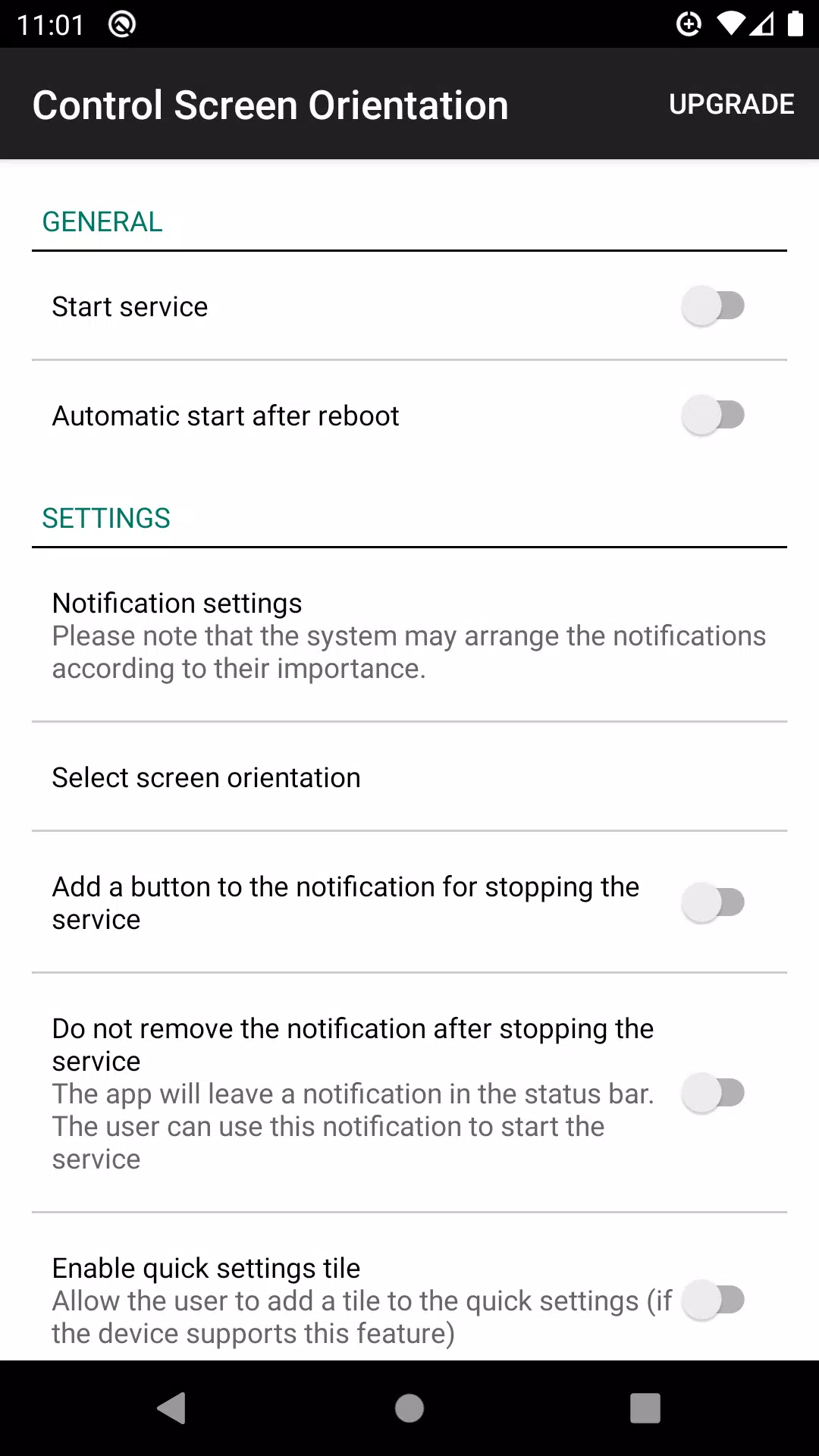 control screen rotation স্ক্রিনশট 0