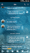 SMS Messages Bubble Rain Theme スクリーンショット 1