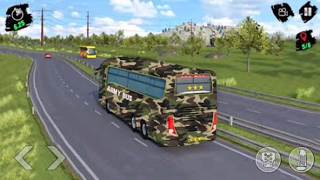 Army Bus Transporter Sim Games Captura de pantalla 1