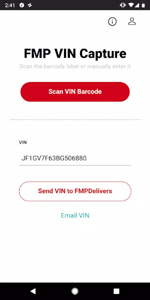 FMP Vin Scan for FMPDelivers by DST Ekran Görüntüsü 1