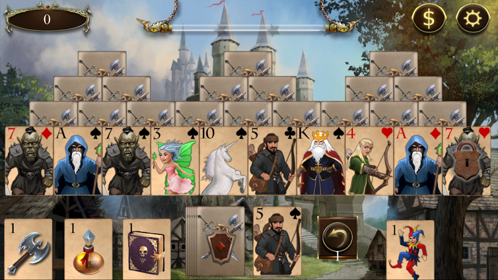 Legends of Solitaire Curse of the Dragons TriPeaks ဖန်သားပြင်ဓာတ်ပုံ 0