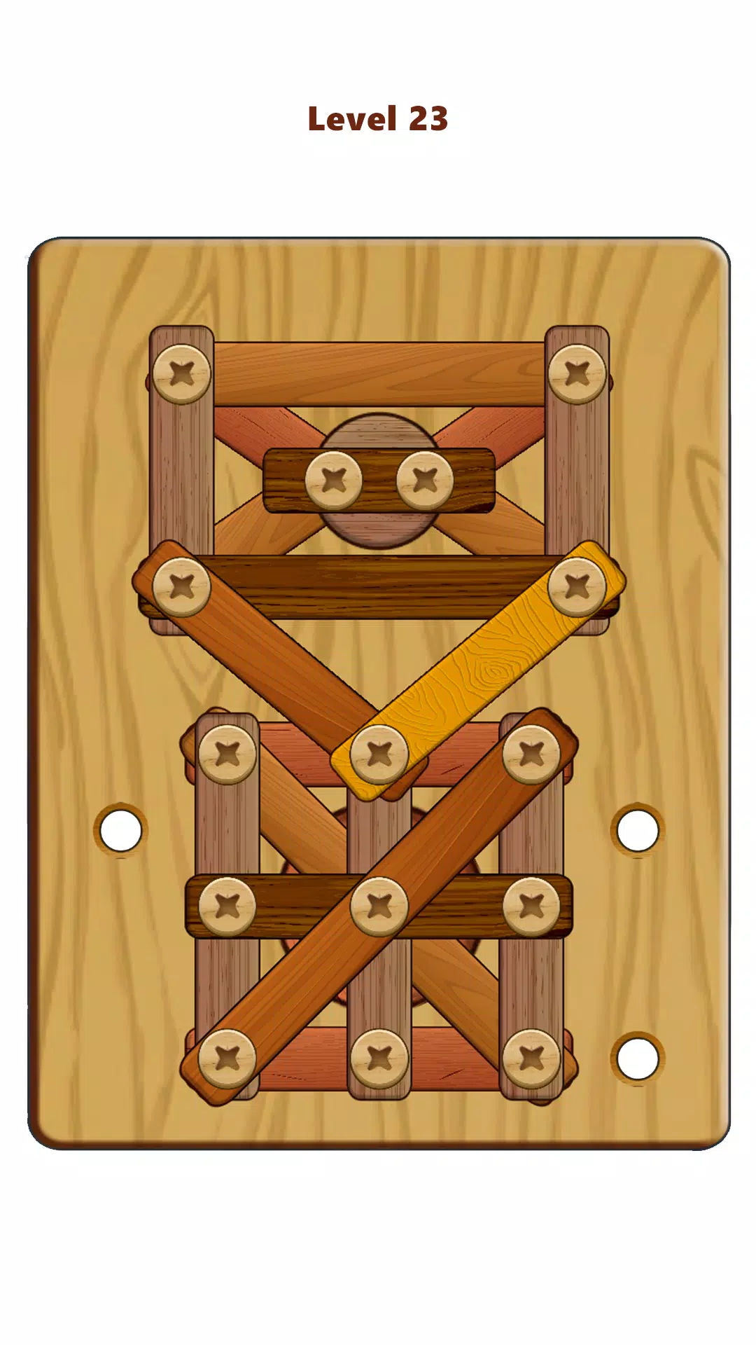 Wood Nuts & Bolts Puzzle 螢幕截圖 1