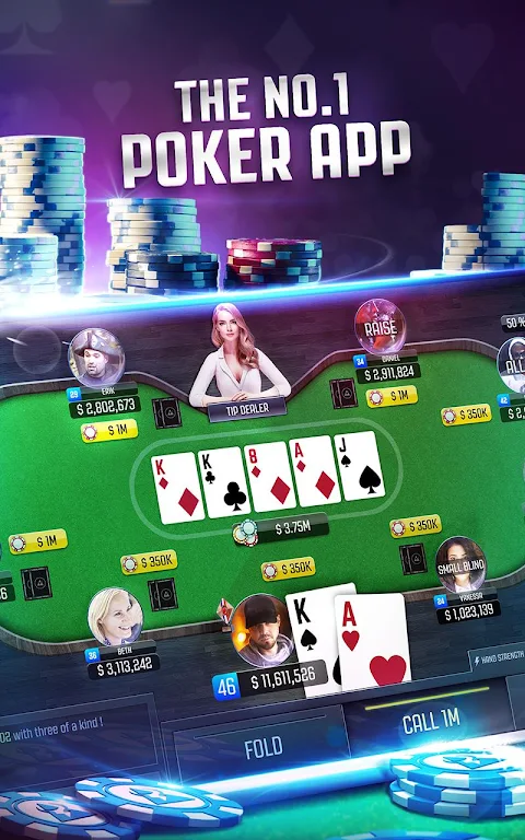 Poker Online: Texas Holdem Card Game Live FREE 螢幕截圖 1