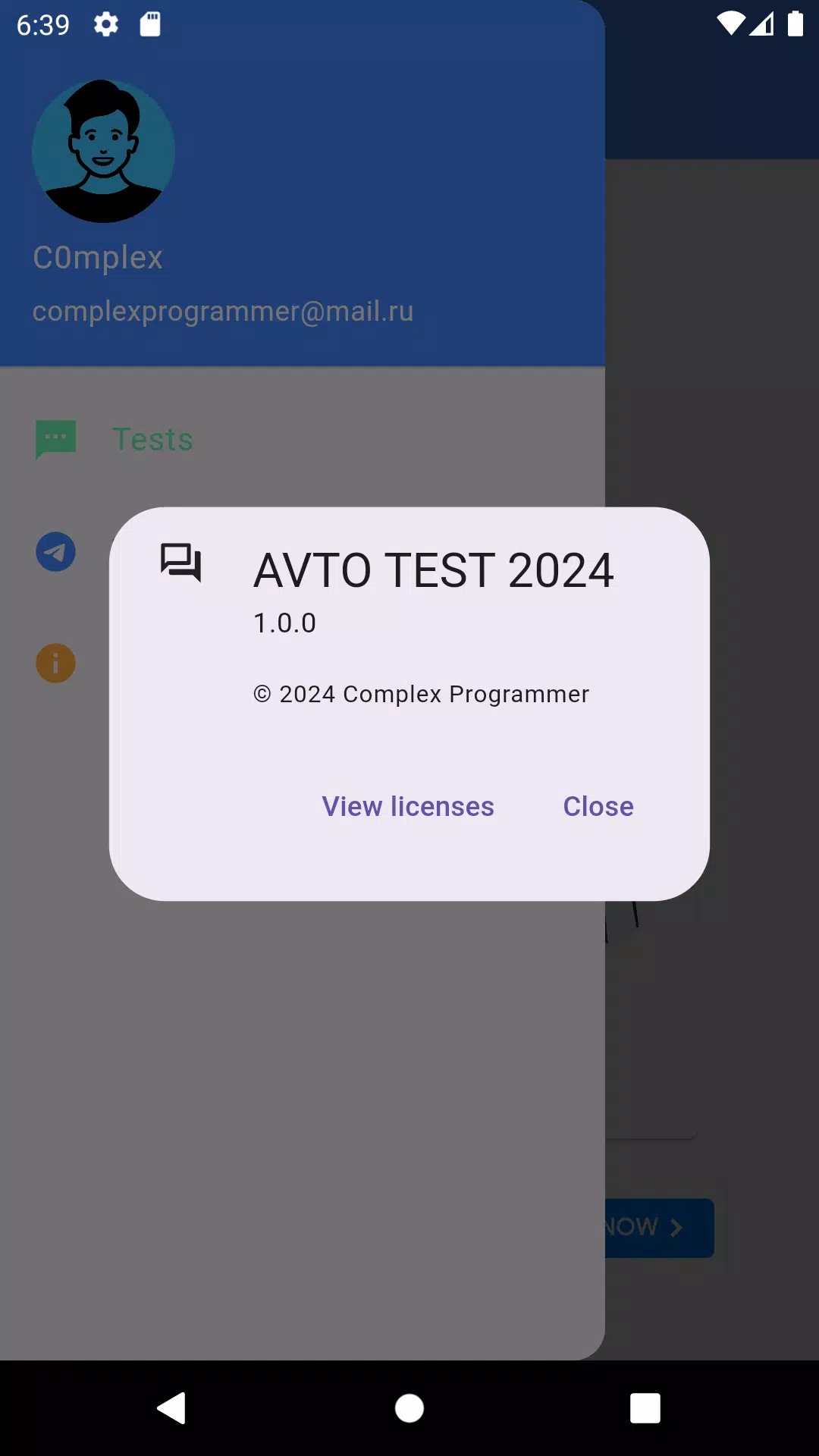 AVTO TEST 2024 스크린샷 2