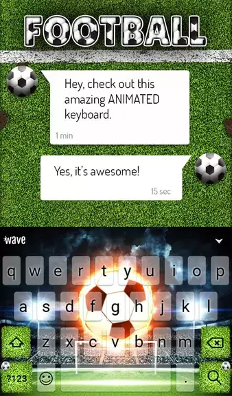 Football Keyboard & Wallpaper Ảnh chụp màn hình 2