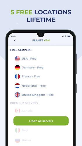 Free VPN Proxy by Planet VPN 螢幕截圖 0