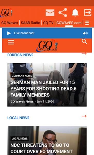 GQ WAVES RADIO Ảnh chụp màn hình 2