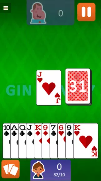 Gin Rummy Free Card Game 螢幕截圖 2