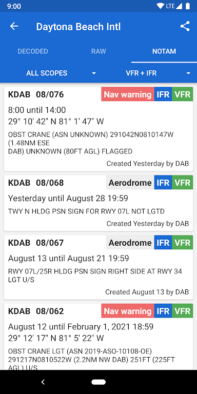 Avia Weather – METAR & TAF Mod স্ক্রিনশট 3
