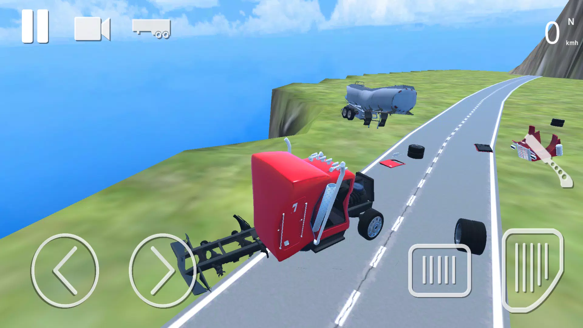 Truck Crash Simulator Accident Tangkapan skrin 0