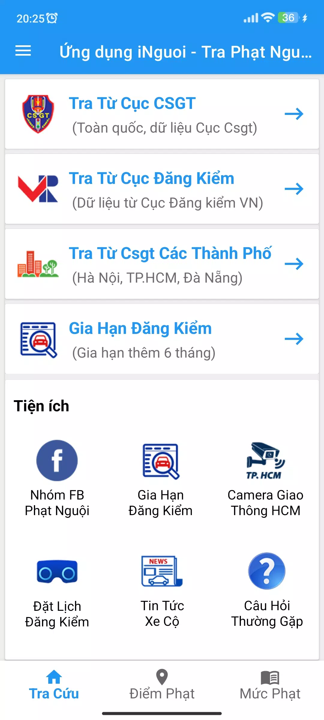 iNguoi - Tra Cứu Phạt Nguội Captura de pantalla 0