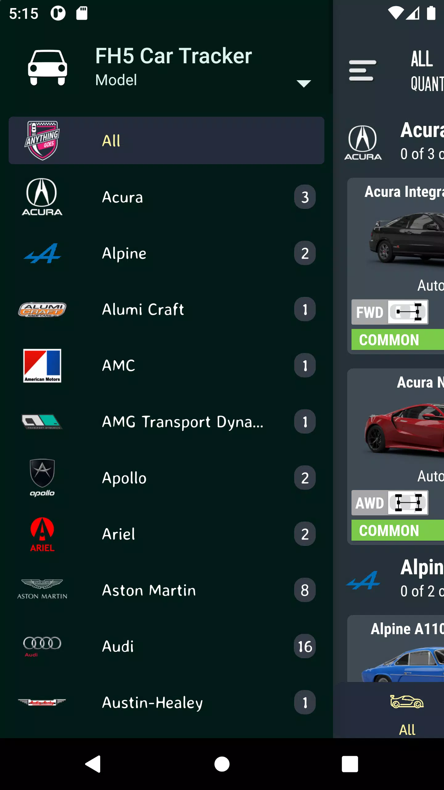 Car Tracker for ForzaHorizon5 Capture d'écran 2