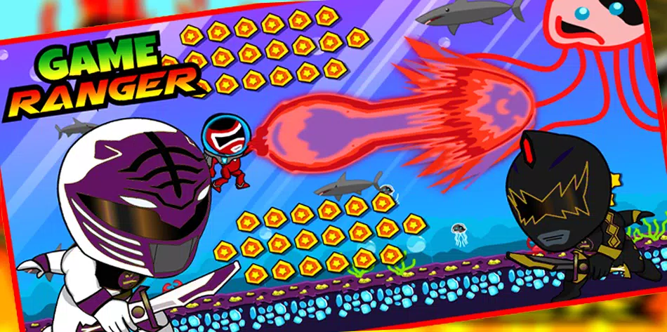 Superheroes Dino Rangers Dash Скриншот 2