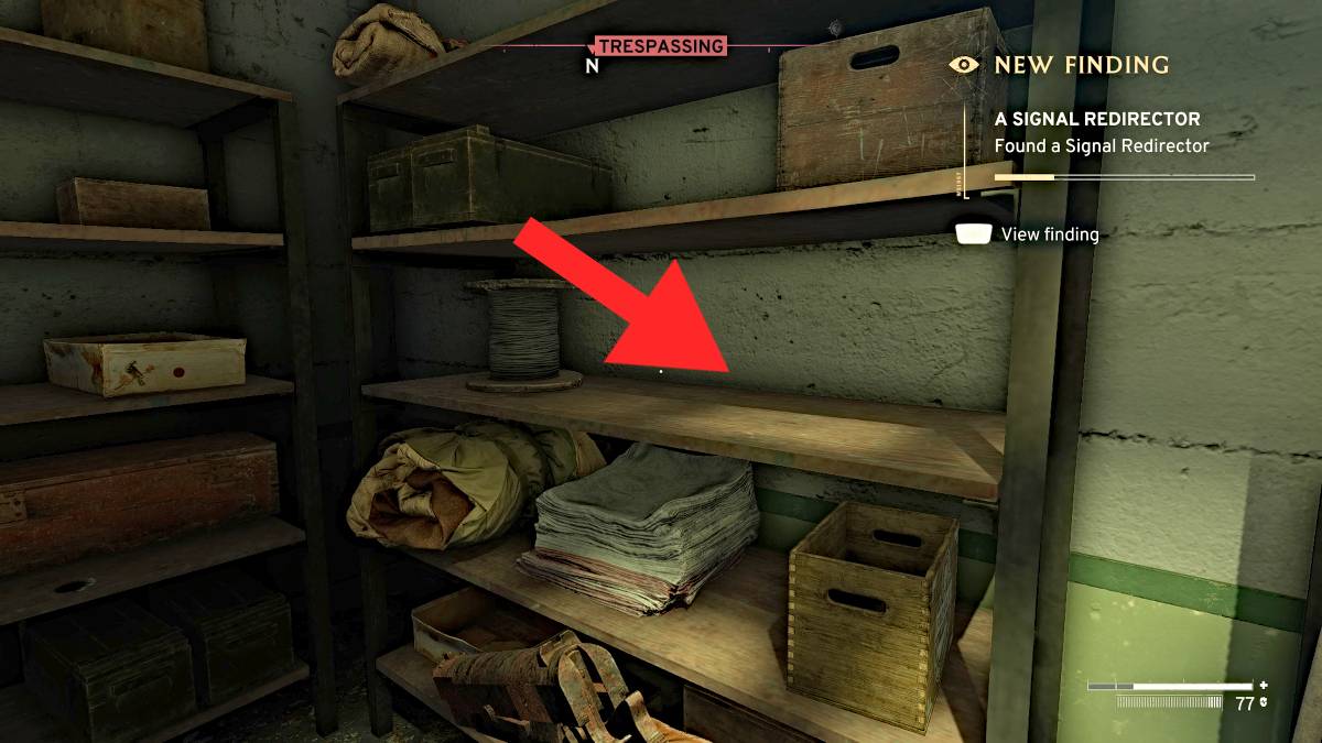 Emplacement du redirecteur de signal dans Atomfall