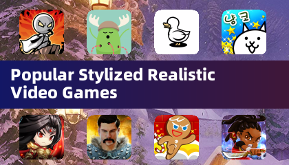 Beliebte stilisierte realistische Videospiele