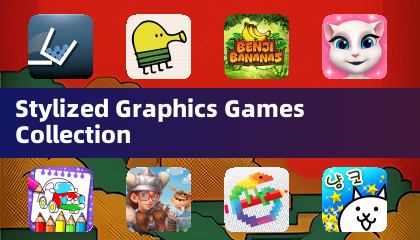 Colección de juegos con gráficos estilizados